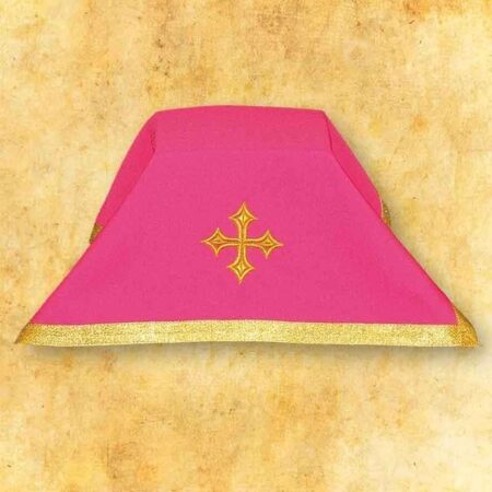 Voile de calice liturgique rose 45×45cm