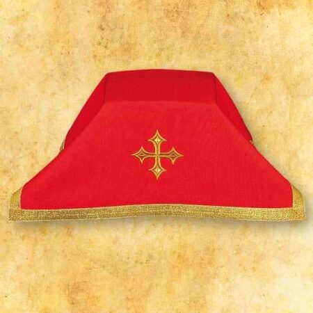 Voile de calice liturgique rouge 45×45cm