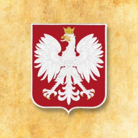 Application brodée armoiries de Pologne