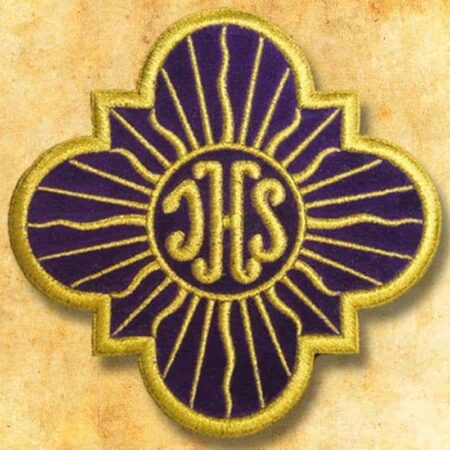 Application brodée IHS velours