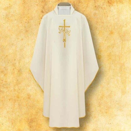 Chasuble de mariage brodée
