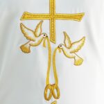 Chasuble de mariage brodée