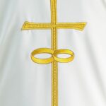 Chasuble de mariage brodée