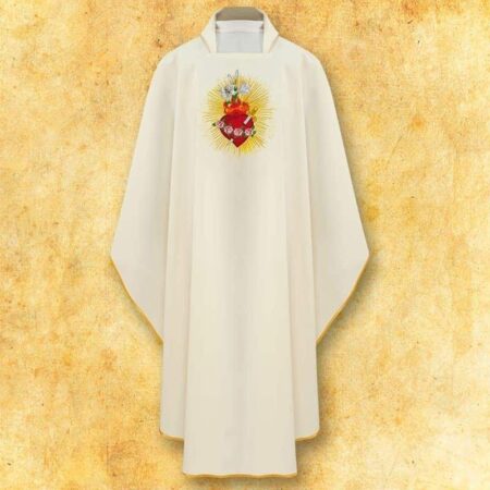 Chasuble brodée Cœur de Marie