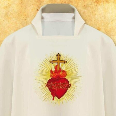 Chasuble brodée Cœur de Jésus