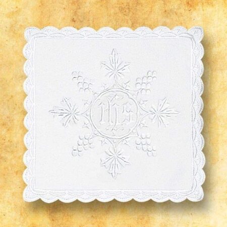 Linge de calice blanc IHS