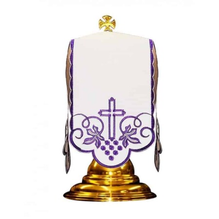 Voile de ciboire violet