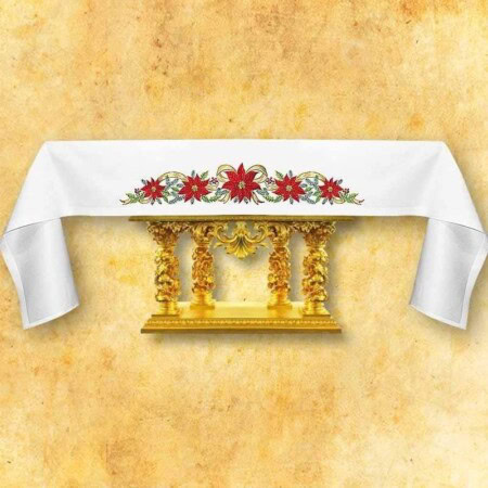 Nappe brodée Sainte Famille