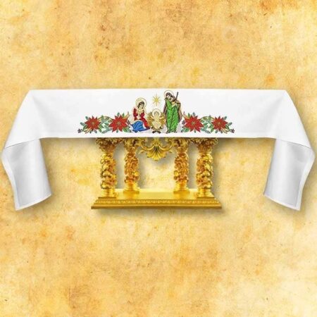 Nappe brodée Sainte Famille
