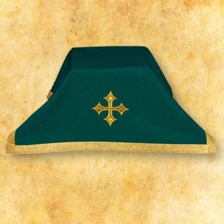 Voile de calice liturgique vert 45×45cm