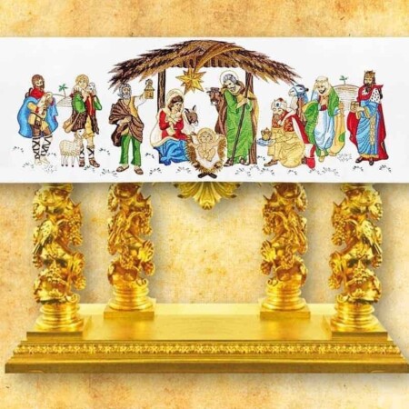 Nappe brodée Bethléem
