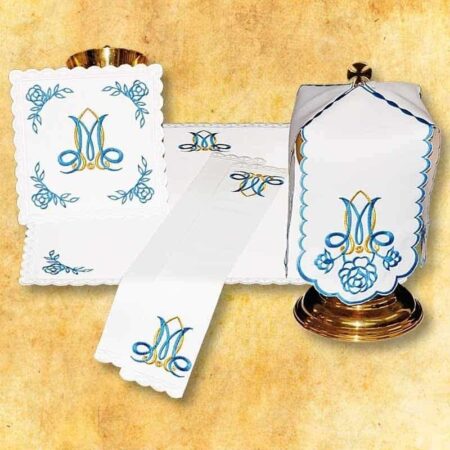 Linge de calice Marianna Bleue