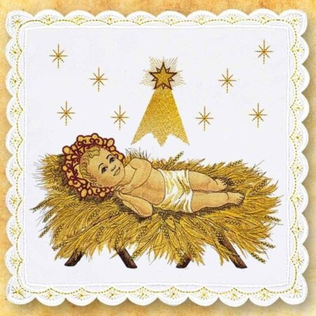 Pale brodée pour Noël