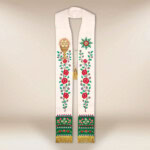 Étole brodée góralska