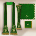 Chasuble romaine en couleur verte