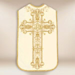 Chasuble romaine en couleur écrue