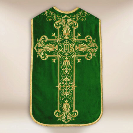 Chasuble romaine en couleur verte