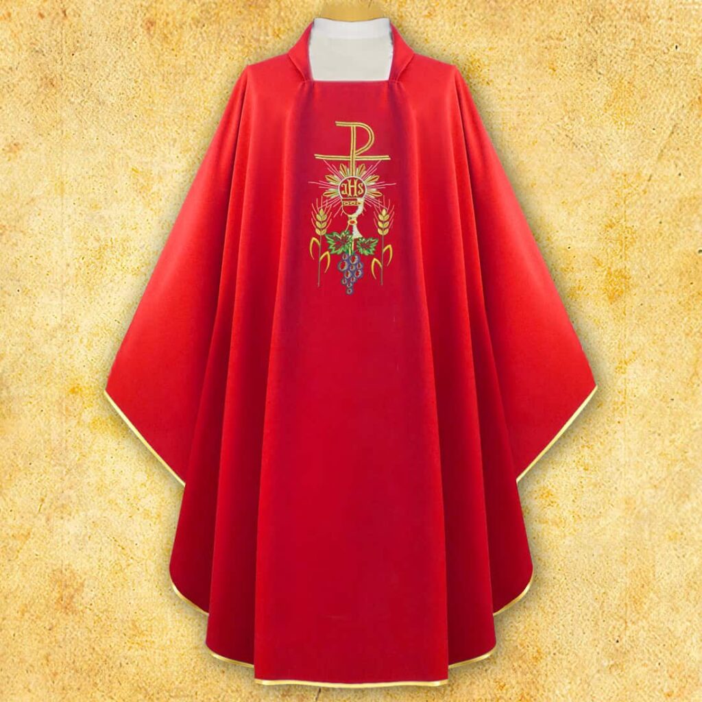 Chasuble brodée PX avec Calice