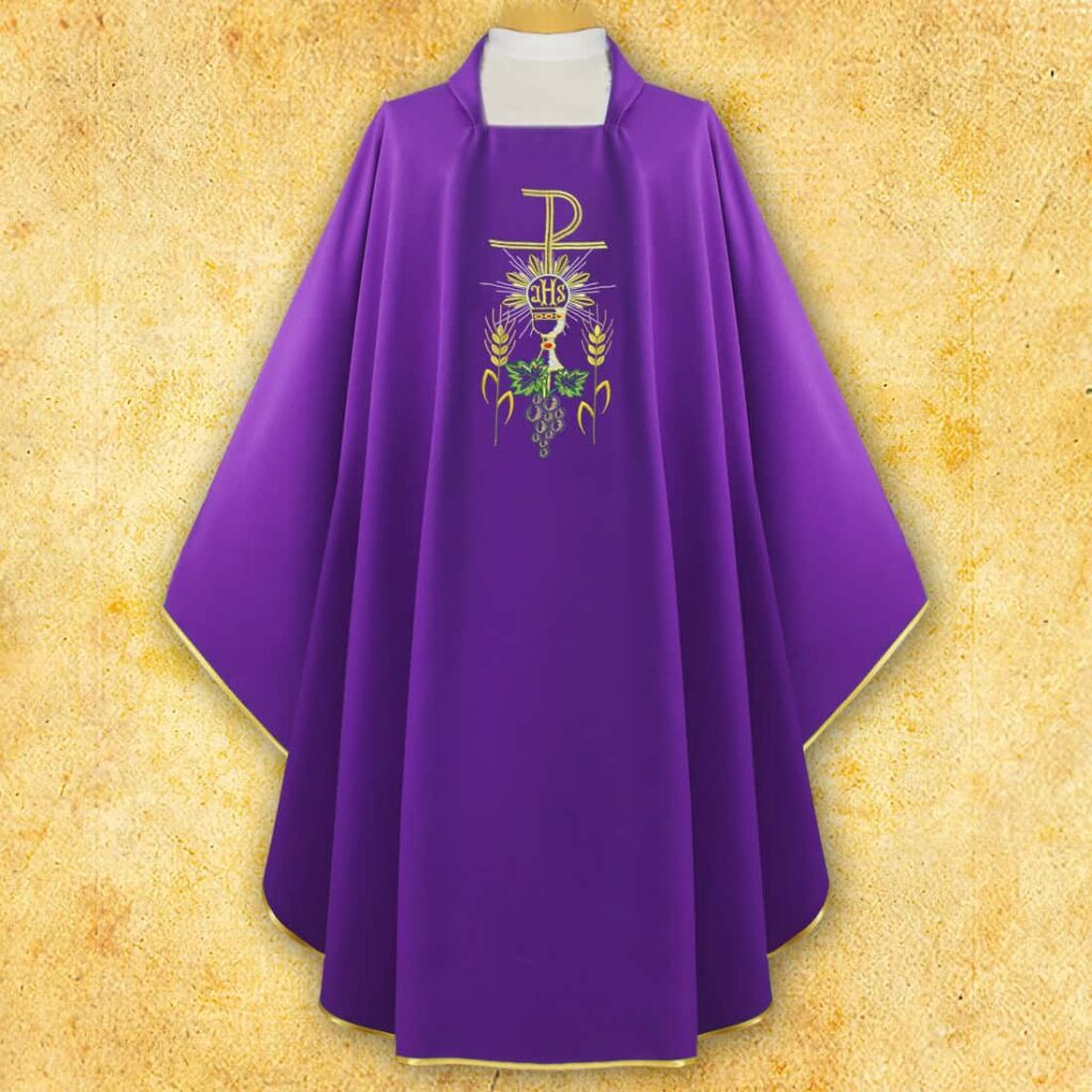 Chasuble brodée PX avec Calice