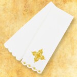 Ensemble de linge de calice et de voile de ciboire avec le motif de la miséricorde