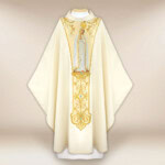 Chasuble avec ceinture brodée Mère de Dieu de Fatima