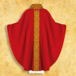 Chasuble brodée rouge