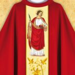 Chasuble avec l'image de saint Dorothée