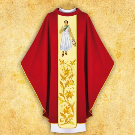 Chasuble brodée Sainte Karolina Kózka