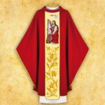 Chasuble brodée Sainte Cécile
