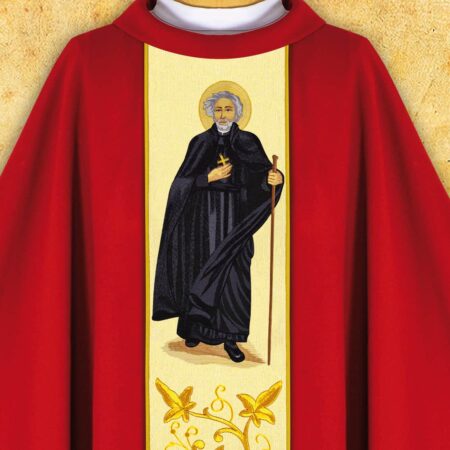 Chasuble brodée Saint Bobola