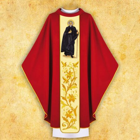 Chasuble brodée Saint Bobola