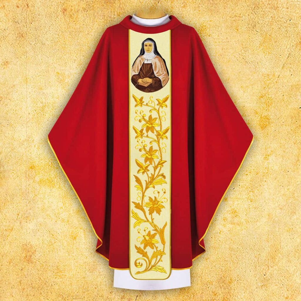 Chasuble brodée Sainte Édith Stein