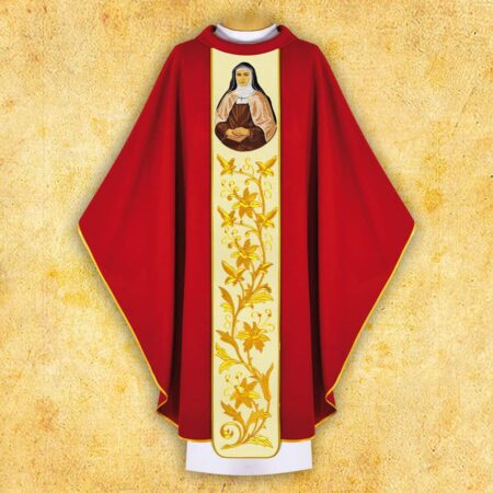 Chasuble brodée Sainte Édith Stein