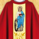 Chasuble brodée Saint Catherine