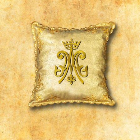 Coussin brodé de procession Maryjny