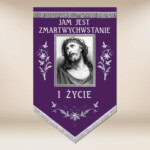 Drapeau de deuil Jésus Cierpiący