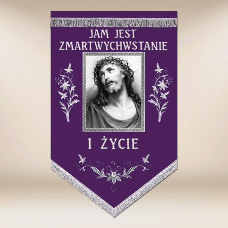 Drapeau de deuil Jésus Cierpiący