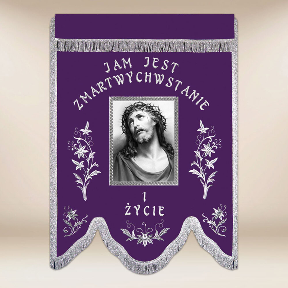 Drapeau de deuil « Jésus Souffrant »