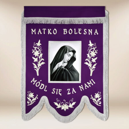 drapeau de deuil Mère de Dieu