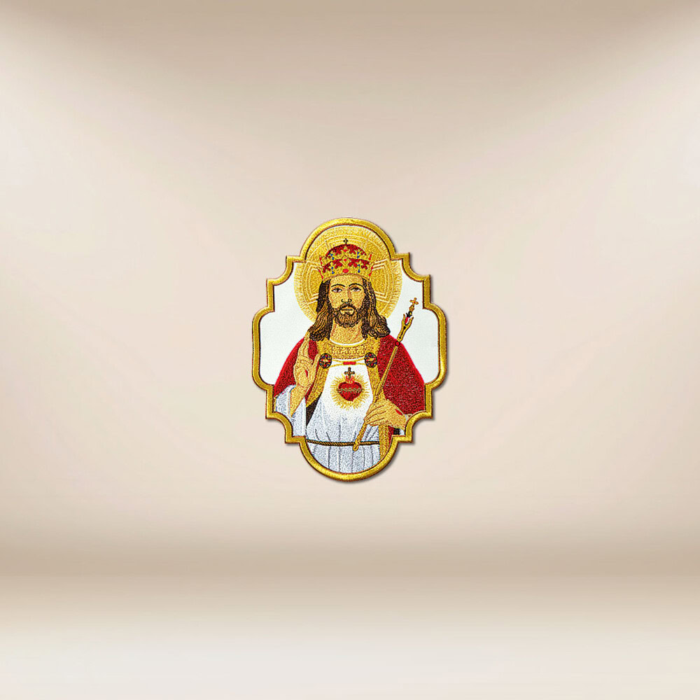 Application brodée Christ Roi