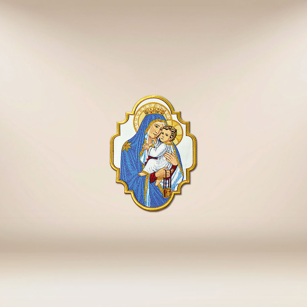 Application brodée Notre-Dame du Scapulaire