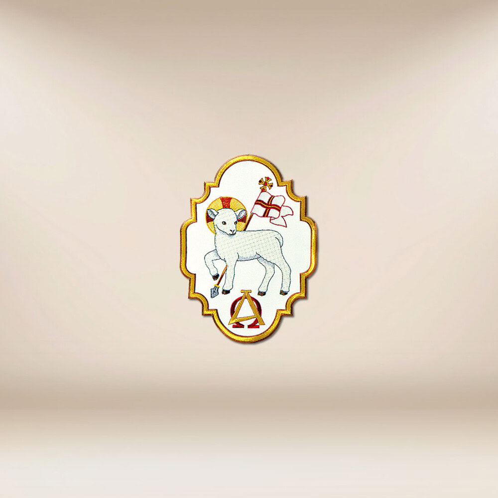 Application brodée Agneau de Dieu