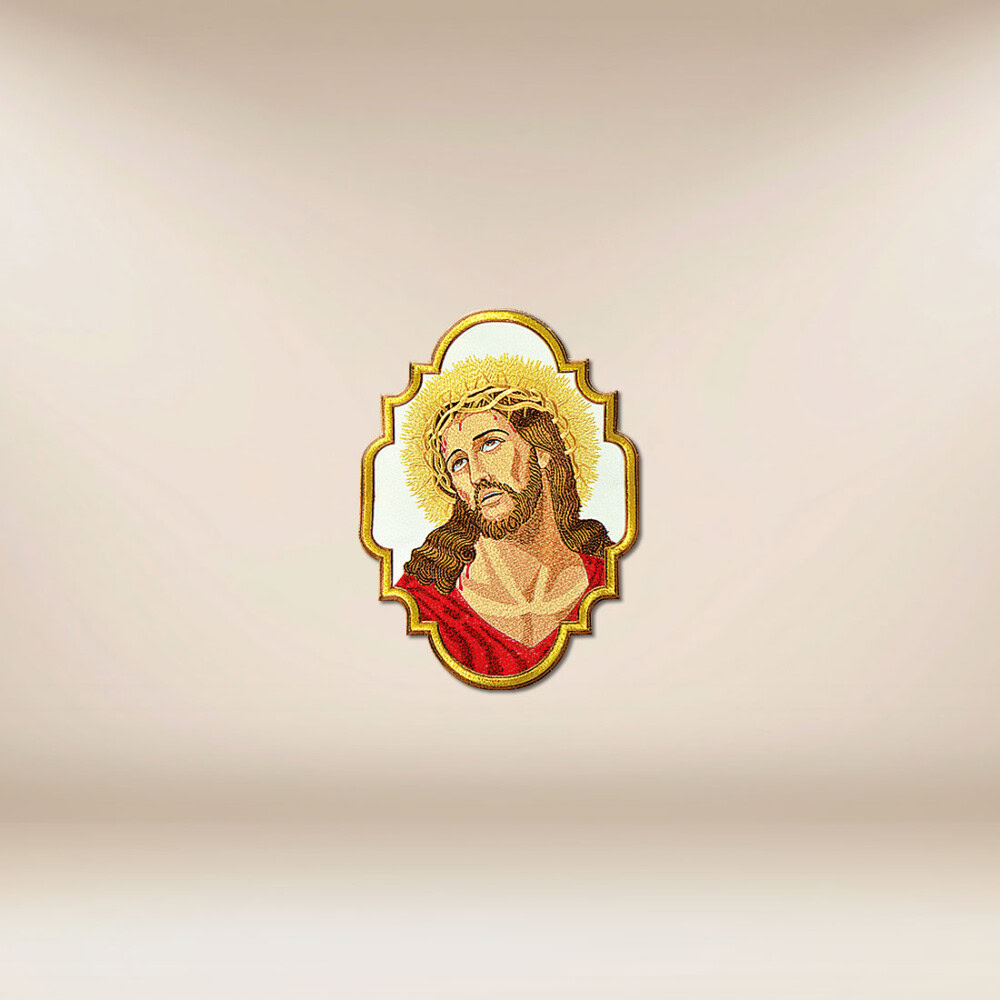 Application brodée Jésus Cierpiący