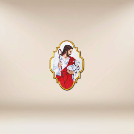 Application brodée Jésus Bon Pasteur