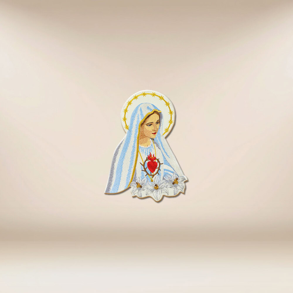Application brodée Mère de Dieu