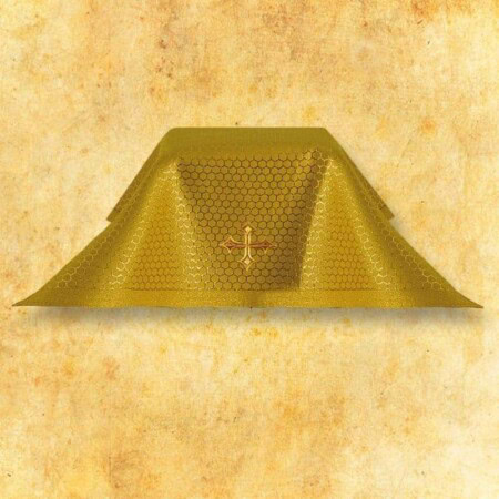 Voile de calice doré 45x45cm