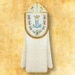 Chape liturgique mariale brodée