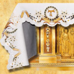 Nappe brodée Franciscain