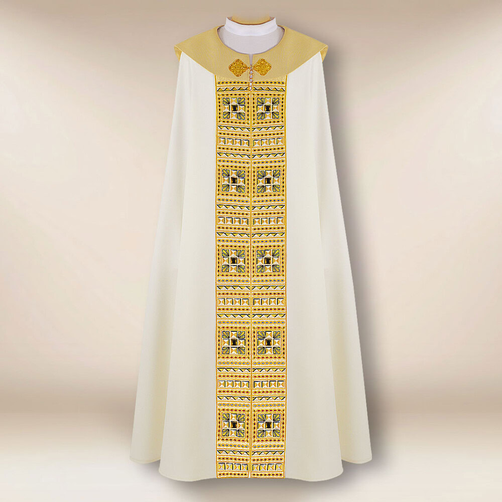 chape liturgique brodée solennelle