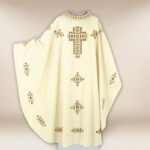 Chasuble liturgique brodée classique premium